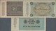 Deutschland - Deutsches Reich Bis 1945: Kleines Lot Mit 3 Banknoten 1 Rentenmark 1923 Ro.154a (aUNC) - Sonstige & Ohne Zuordnung
