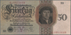 Deutschland - Deutsches Reich Bis 1945: Sehr Schönes Lot Mit 4 Banknoten Der Holbein-Serie 1924, Mit - Other & Unclassified