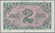 Deutschland - Bank Deutscher Länder + Bundesrepublik Deutschland: 2 DM 1948 MUSTER Mit Zwei Perforat - Sonstige & Ohne Zuordnung