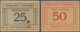 Deutschland - Notgeld - Sachsen-Anhalt: Elbingerode Im Harz, Herm. Hinze, Fleischerei, 25, 50 Pf., O - [11] Local Banknote Issues