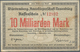 Deutschland - Notgeld - Württemberg: Neuenbürg, Amtskörperschaft, 10, 50 Mrd. Mark, 1.11.1923, Erh. - Lokale Ausgaben