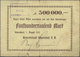 Deutschland - Notgeld - Württemberg: Schorndorf, Gewerbebank, 500 Tsd. Mark, 1.8.1923, 5 Mrd. Mark, - Lokale Ausgaben