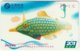 CHINA B-130 Prepaid ChinaTelecom - Painting, Animal, Sea Life, Fish - Used - Chine