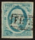 NTH SC #1a U 1852 KingWilliam III Light Blue 4-margins CV $40.00 - Used Stamps