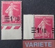 R1189/418 - 1926/1927 - TYPE SEMEUSE CAMEE - N°228 + 228f TIMBRES NEUFS** BdF - VARIETE ➤➤➤ Surcharge à Cheval - Neufs