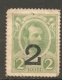 RUSSIE - Yv N° 131  *   2 S 2k  Romanov Inscription Au Verso  Cote  1 Euro  BE R 2 Scans - Unused Stamps