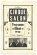 CIRQUE SALON PROGRAMME OFFICIEL 1936  7 SCANS - Programmi