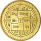 Monnaie, Népal, SHAH DYNASTY, Birendra Bir Bikram, Rupee, 1995/2052, TTB, Brass - Nepal