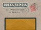 SEMEUSE 50C SUR ENVELOPPE ILLUSTREE DOCKS REMOIS LE FAMILISTERE REIMS 1928 - Storia Postale