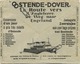 Old Envelope With Publicité 1933: Paquet Oostende-Dover  // Verso : - Liner Cards