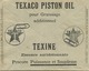 Old Envelope With Publicité 1933: TEXACO Piston Oil : Texine Essence ............... - Briefe