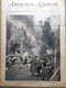 La Domenica Del Corriere 6 Febbraio 1916 WW1 Nieuport Barbiere Siviglia Boggiani - Guerra 1914-18