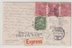 Austria In Czechoslovakia Prague-Leipzig EXPRESS POSTCARD 1914 - Briefe U. Dokumente