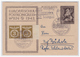 Dt.- Reich (001164) Ganzsache P294, Sonderpostkarte Europäischer Postkongress Wien 1942, Gelaufen Regenburg Am 3.7.1943 - Sonstige & Ohne Zuordnung