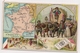 CHROMO   CHOCOLAT SUCHARD -   CARTE DE GEOGRAPHIE - ESPAGNE ..PYRENNEES... BOEUFS... - Suchard