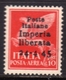 ITALY ITALIA 1945 CLN IMPERIA LIBERATA POSTA AEREA AIR MAIL MONUMENTI DISTRUTTI LIRE 10 MNH CERTIFICATO - National Liberation Committee (CLN)