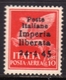 ITALY ITALIA 1945 CLN IMPERIA LIBERATA POSTA AEREA AIR MAIL MONUMENTI DISTRUTTI LIRE 10 MNH CERTIFICATO - Centraal Comité Van Het Nationaal Verzet (CLN)