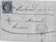 1851 - PUY DE DOME - LETTRE De AIGUEPERSE Avec T15 + GRILLE Sur CERES => COMBRONDE - IND 14 - 1849-1850 Ceres