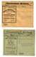 Postsache 2x Postscheckamt München 1923 Nach Kitzingen - Other & Unclassified