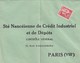 LETTRE.  NON AFFRANCHIE. PAIX 50c PERFORÉ SOCIETE NANCEIENNE DE CREDIT INDUSTRIEL - 1944-45 Arco Di Trionfo