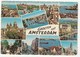 Briefkaart. Holland. Groeten Uit Amsterdam. MultiView. Gecirculeerde. Tanger Stempel. Stamp. Postvlam. Gemiddelde Staat - Souvenir De...