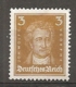 DR - Yv. N°  379a Mi:  386  *  3p  Goethe Bistre-jaune  Cote  1,4 Euro BE  2 Scans - Unused Stamps