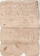 Cachet Généralité LIMOZIN ( Limousin ) Manuscrit 4 Pag0s 12/2/1688 Mariage - Cachets Généralité