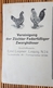 Werbe- Drucksache Vereinigung Der Züchter Fedetfüssiger Zwerghühner, Leipzig, Gelaufen 1932 - Briefe U. Dokumente