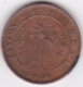 Ceylon One Cent 1906. Edward VII. Copper. KM# 102 - Sri Lanka