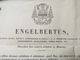 1844 Certificat De Reliquaire Relique - Religion & Esotericism