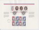 FRANCE - USA-FRANCE PHILATELIC SOUVENIR COMMEMORATING FRENCH REVOLUTION- BOOKLET 8P.  /TBS - Postdokumente