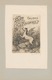 Ex Libris André Vercammen - Ferdinand Steiniger (1882-1959) Gesigneerde Ets - Ex Libris