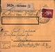 ! 1934 Paketkarte Deutsches Reich, Gertlauken über Laukischken, Ostpreußem Nach Gräfenhainichen - Lettres & Documents