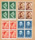 ** PRO/J.1941 . BLOCS DE 4 TIMBRES COLLECTIONS NEUFS C/.S.B.K. Nr:J97/J100. Y&TELLIER Nr:371/374. MICHEL Nr:399/402.** - Nuovi