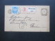 Ungarn 1895 GA Mit Zusatzfrankatur Als Einschreiben / Reko R Ajanlotte Trencsen Nach Meran Mit Ak Stempel! - Storia Postale