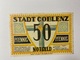 Allemagne Notgeld Coblenz 50 Pfennig - Collections