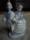 Vintage - Figurine Statuette - Couple De Danseurs En Céramique - Personnages