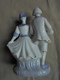 Delcampe - Vintage - Figurine Statuette - Couple De Danseurs En Céramique - Personnages