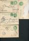 Mexico 4 Postal Cards #PC114I EL FUERTE+OAXACA+EL TRIUNFO+TAMPICO To Germany 1906-10 - Mexique