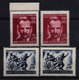 20. Yugoslavia 1951 Uprising In Macedonia Sets, Shade Varieties MNH - Nuovi