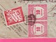 ENVELOPPE  MINISTERE DES COLONIES SERVICE COLONIAL DU PORT DE MARSEILLE TAXEE 2 FOIS FONCTIONNAIRE COLONIAL EN CONGE - 1859-1959 Lettres & Documents