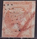 GREECE 1872-76 Large Hermes Head Meshed Paper Issue 10 L Orange Inverted 0 In CN Vl. 54 I - Usati