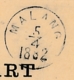 Nederlands Indië - 1882 - Portvrije Dienstbriefkaart Van Rondstempel MALANG Naar KR Pasoeroean - Indes Néerlandaises