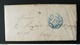 Lettre Avec Cachet Bleu Paris Distribution.Au Dos, Cachet De Levée - 1801-1848: Vorläufer XIX