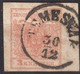 Austria 1850's - K.u.K. 3 Kr. Mi. 3 Y III RANDSTÜCK, Large Margins, Temesvár / Timisoara (Now Romania). - Used Stamps