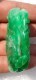 CINA (China): Superb Natural Undyed Apple Green Jadeite (jade) Pendant - Certified - Arte Orientale