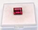 3.45 Ct Certified Mozambique Red Ruby Excellent Baguette Cut Loose Gemstone - Robijn