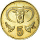 Monnaie, Chypre, 5 Cents, 1985, TB+, Nickel-brass, KM:55.2 - Cipro