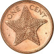 Monnaie, Bahamas, Elizabeth II, Cent, 2004, Franklin Mint, TTB+, Copper Plated - Bahamas