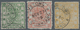 China: 1878, Large Dragon Thin Paper Set Each Canc. "CUSTOMS CHINKIANG" With 1879/80 Dates (Michel C - Autres & Non Classés